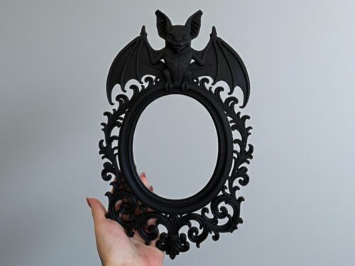 Gothic bat frame, decorative ornament for altar