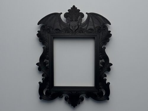Gothic Bat Frame Ornate Decor