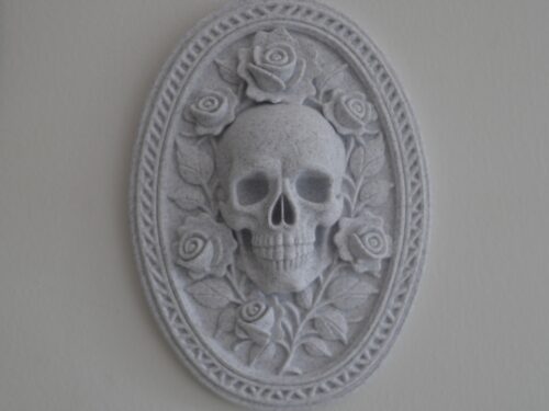 Gothic Skull Roses Frame Gothic Decor Wall Decor