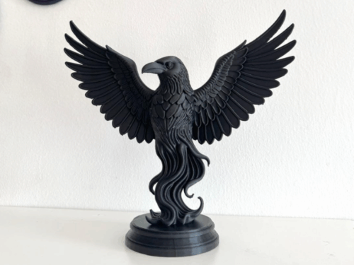 Raven Sculpture Raven Decor Gothic Home Decor Crow