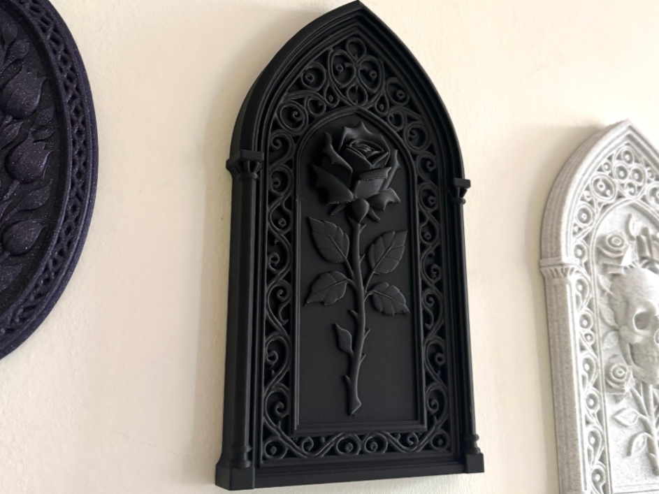 Gothic Rose Frame Cathedral Wall Decor Ornate