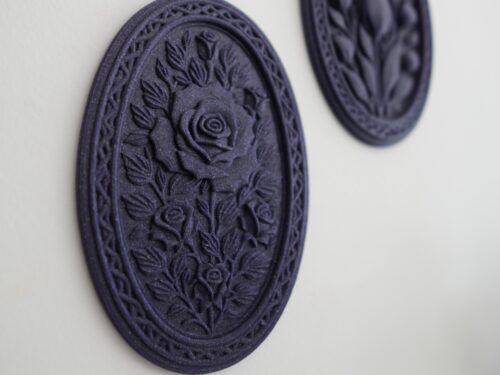 Goth Carved Rose Frame Gothic Decor Wall Decor