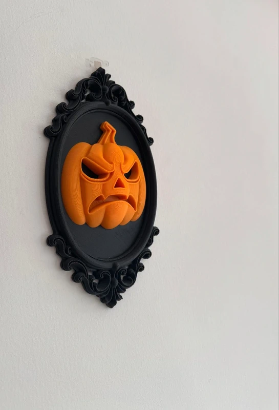 Angry Pumpkin Gothic Wall Plaque - Image 2